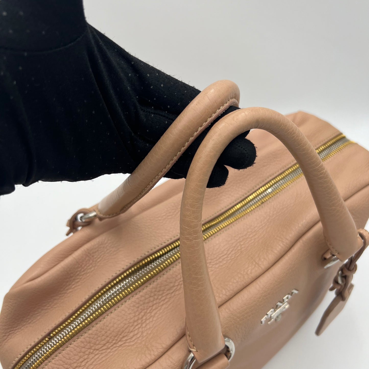 Prada Nude Pink Vitello Daino Handbag