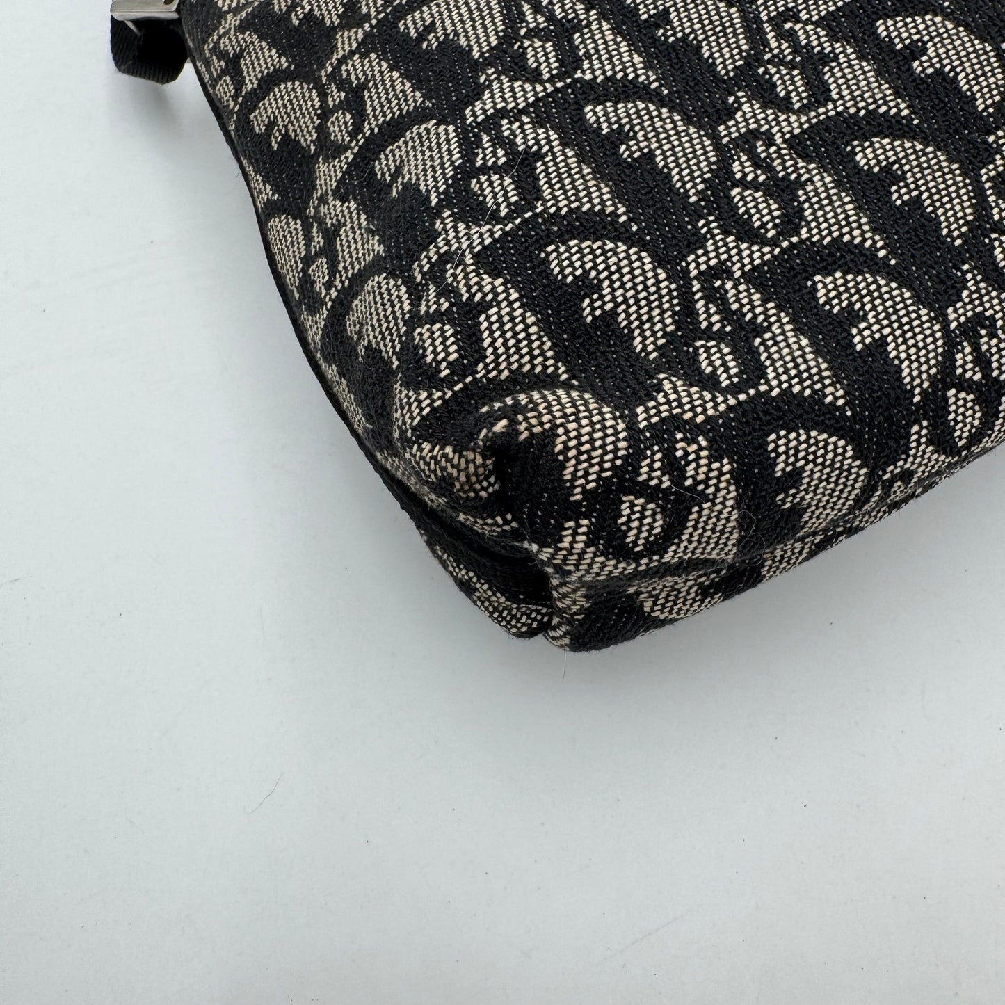 Christian Dior Black Oblique Canvas Hobo Pochette
