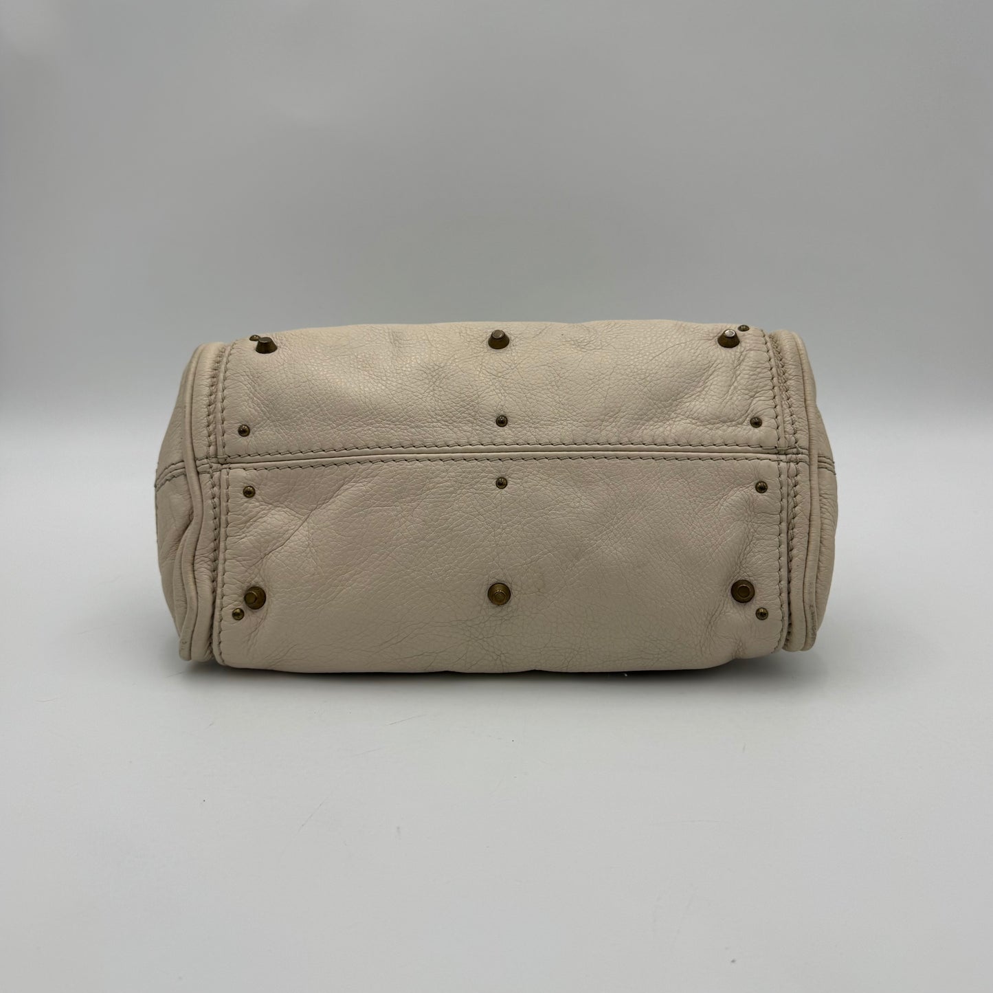 Chloe White Leather Mini Paddington