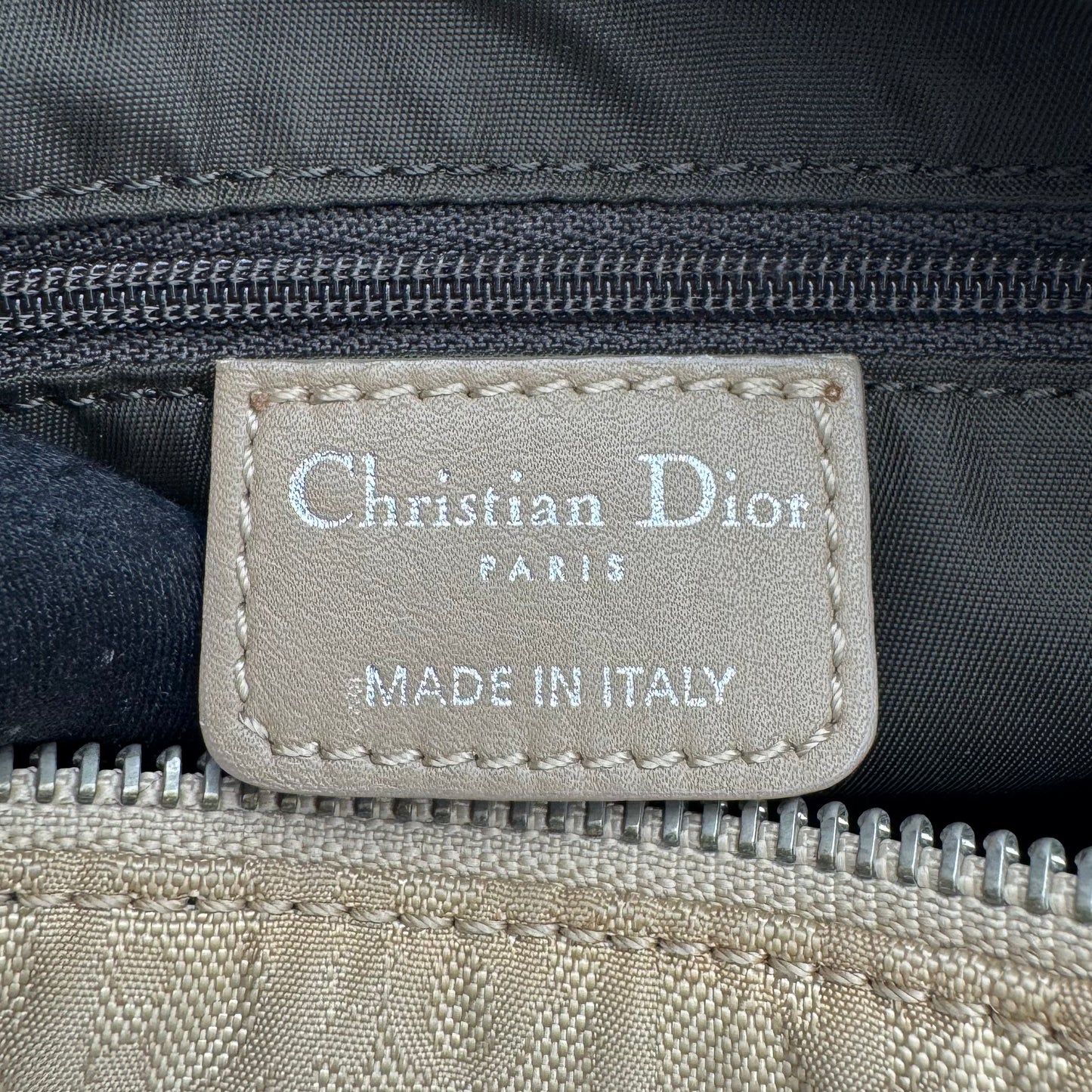Christian Dior Beige Trotter Lovely Diorissimo Charm Shoulder