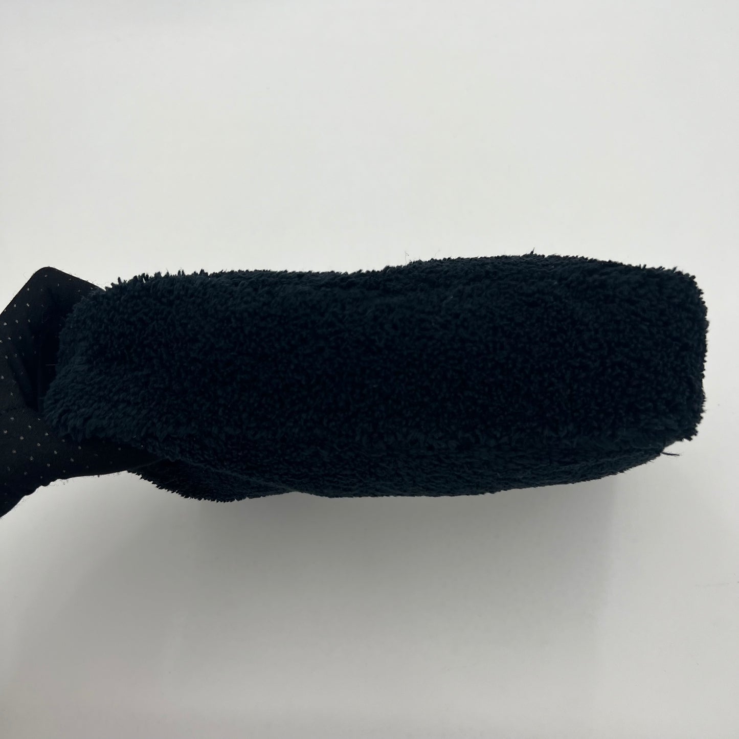 Prada Black Terry Cloth Re-Edition 2000 Mini Hobo Bag