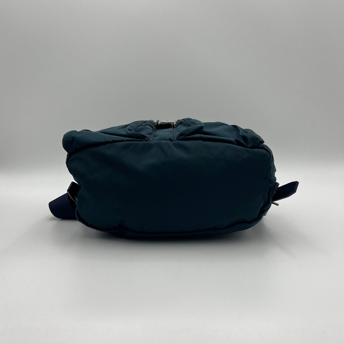 Prada Blue Green Nylon Small Backpack