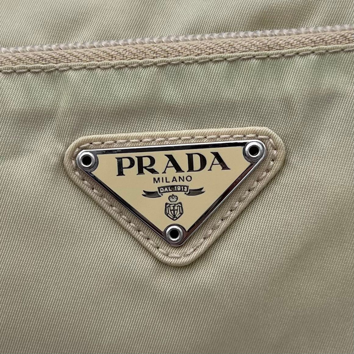 Prada Beige Nylon Messenger Crossbody