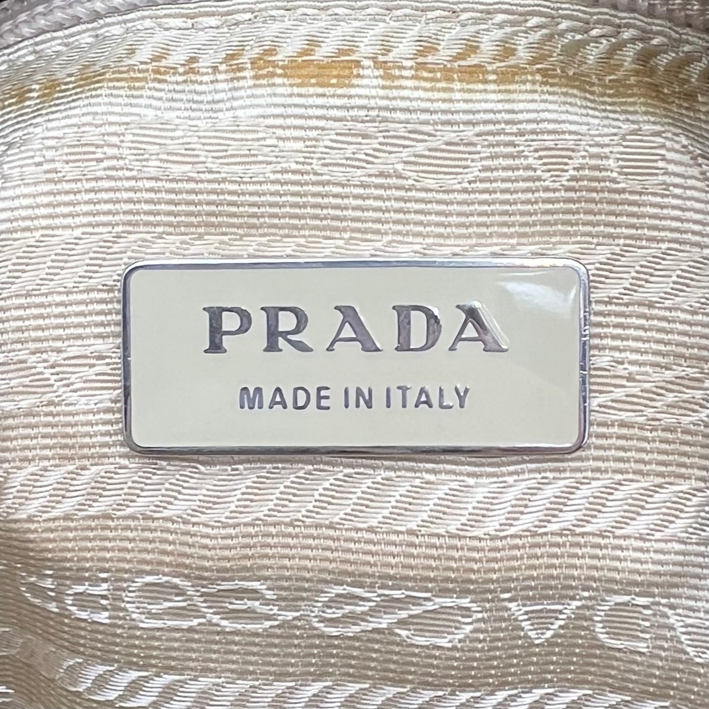 Prada Beige Nylon Messenger Crossbody