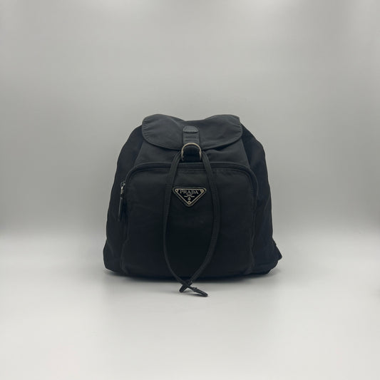 Prada Black Nylon Medium Backpack