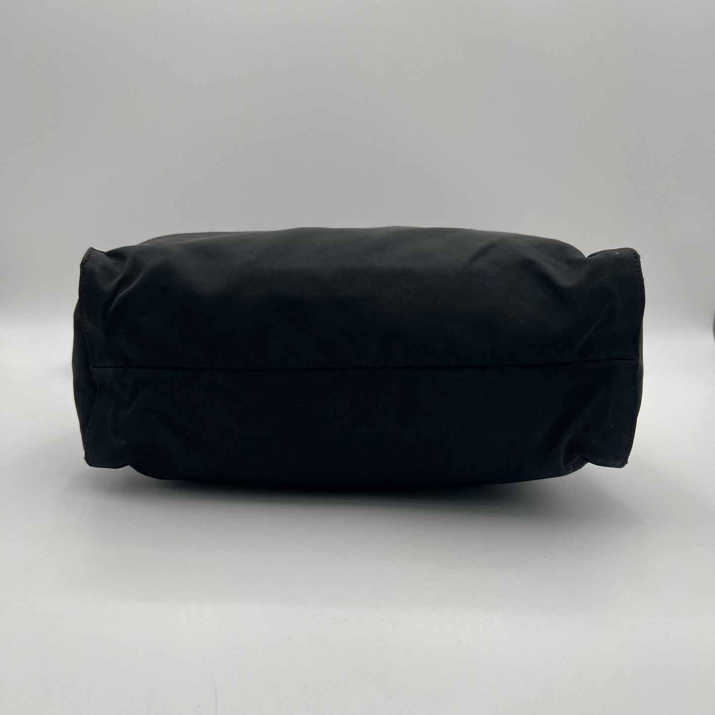 Prada Black Nylon and Leather Long Strap Tote