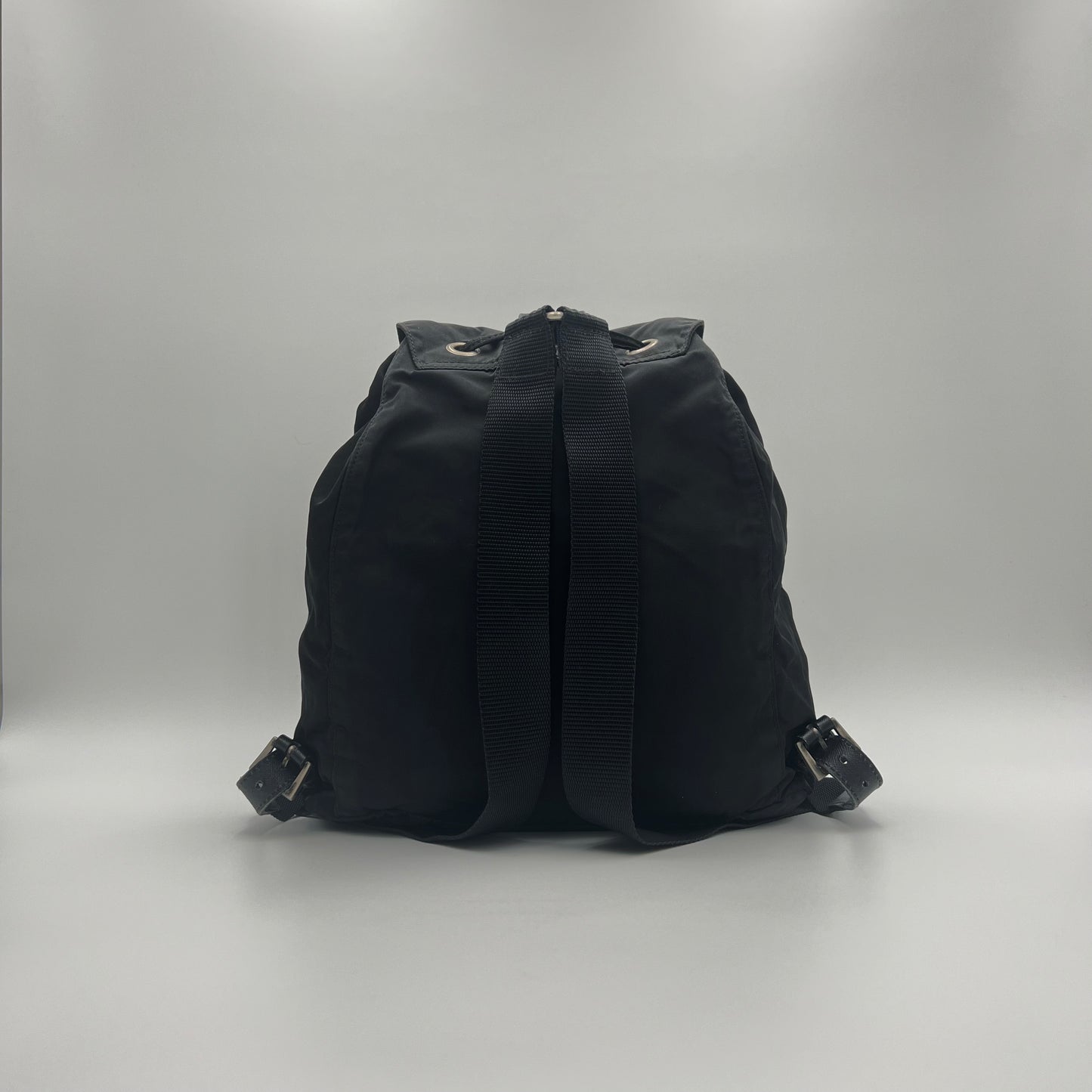 Prada Black Nylon Medium Backpack