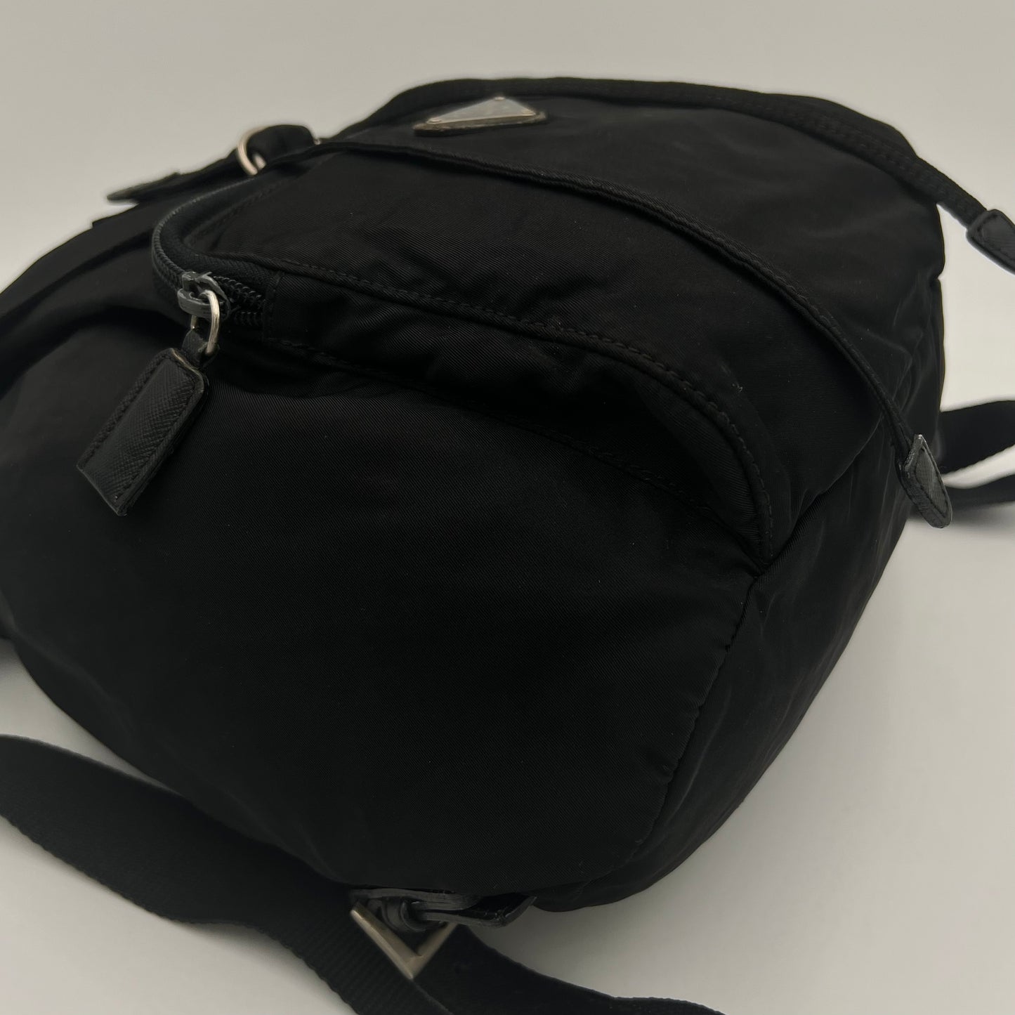 Prada Black Nylon Medium Backpack