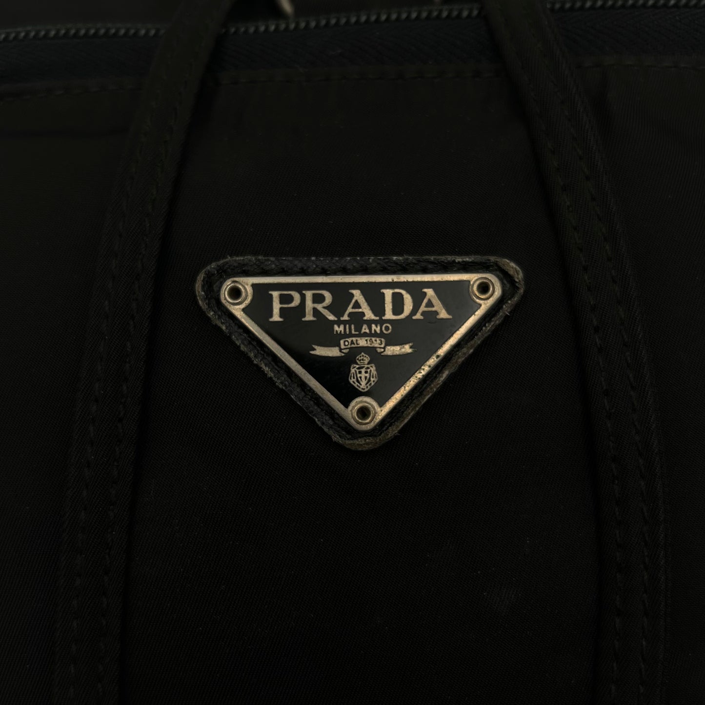 Prada Black Nylon Medium Backpack