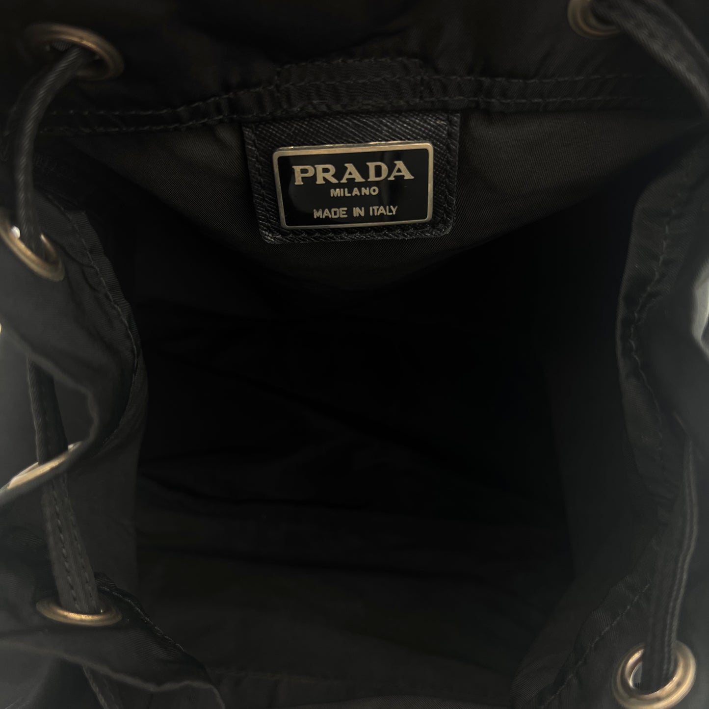 Prada Black Nylon Medium Backpack