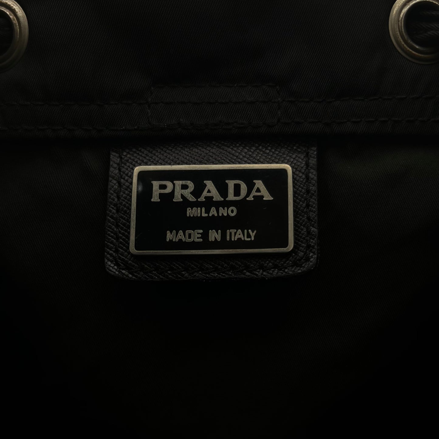 Prada Black Nylon Medium Backpack