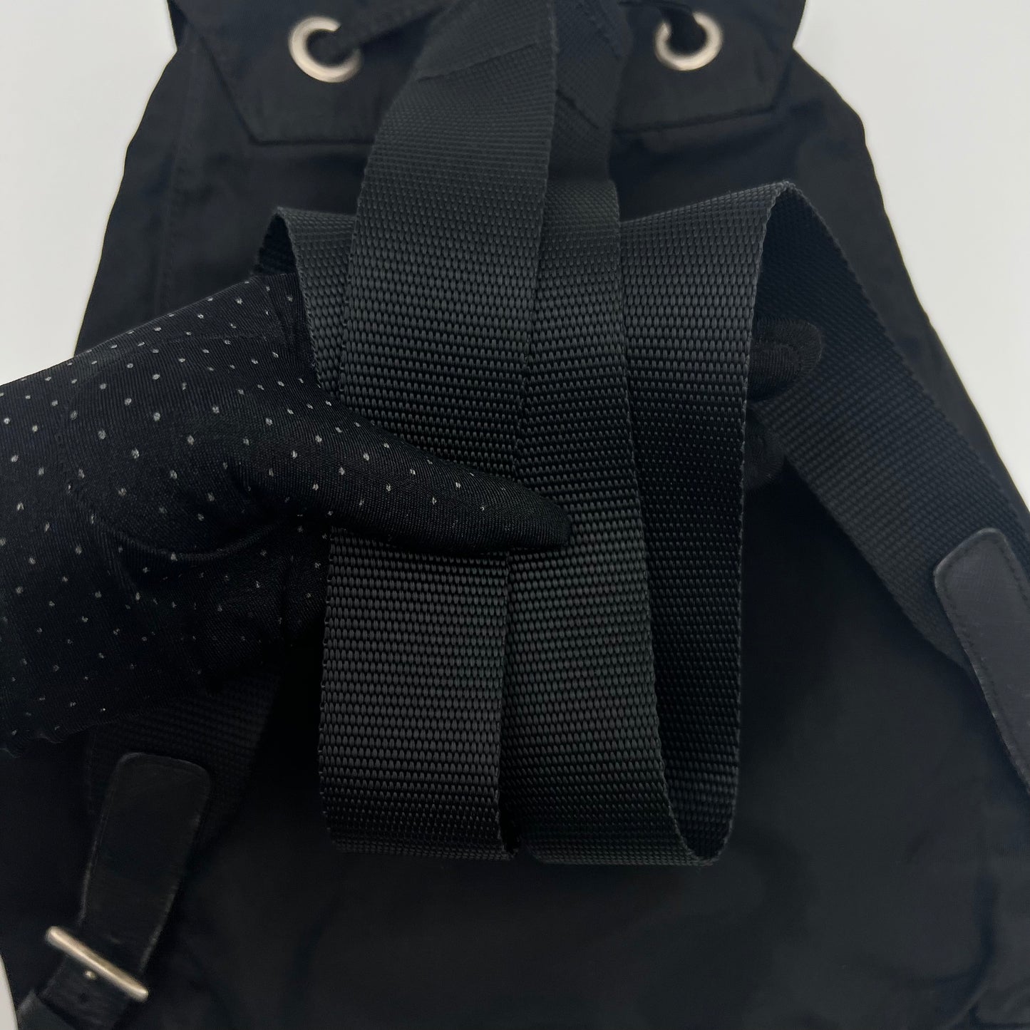 Prada Black Nylon Medium Backpack