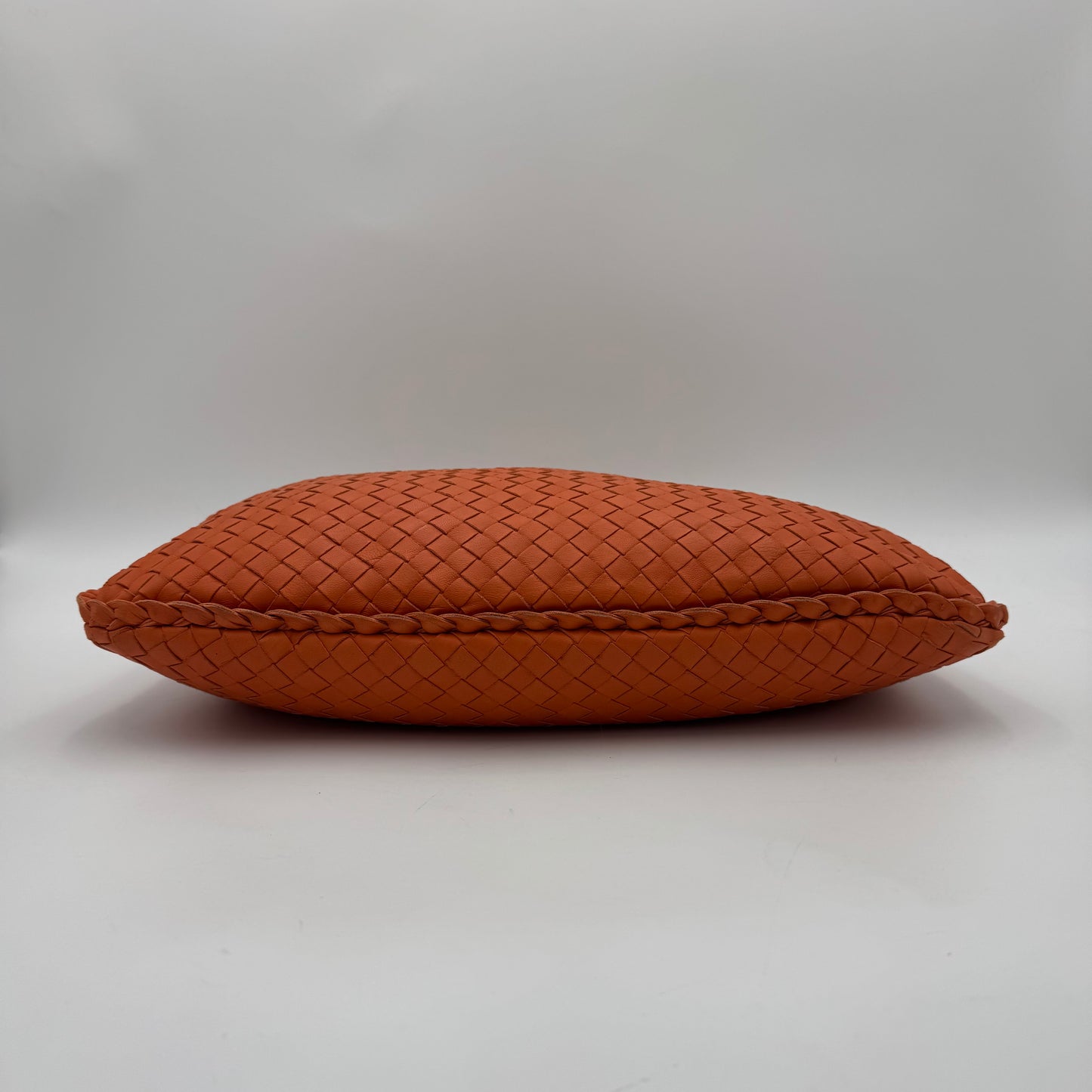 Bottega Veneta Orange Intrecciato Hobo Bag