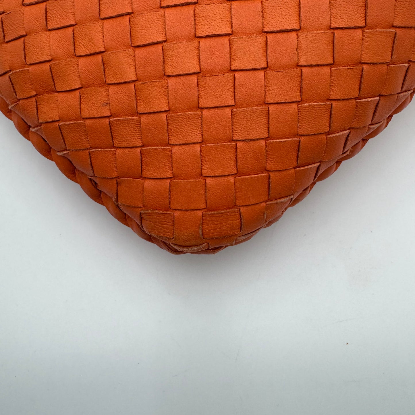 Bottega Veneta Orange Intrecciato Hobo Bag