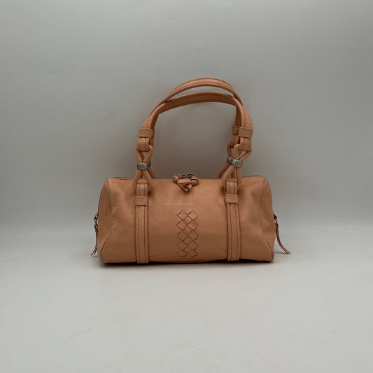 Bottega Veneta Salmon Pink Intrecciato Mini Handbag