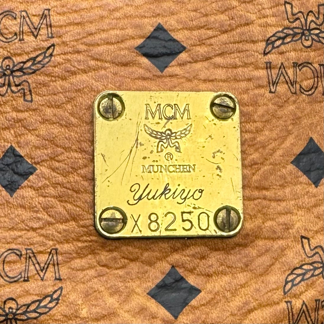 MCM Cognac Bucket Crossbody