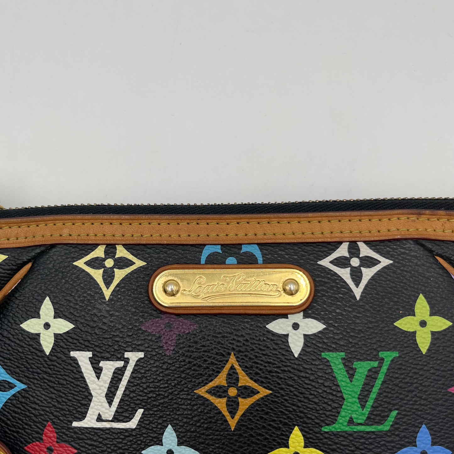 LV Takashi Murakami Black Multicolor Milla Pochette