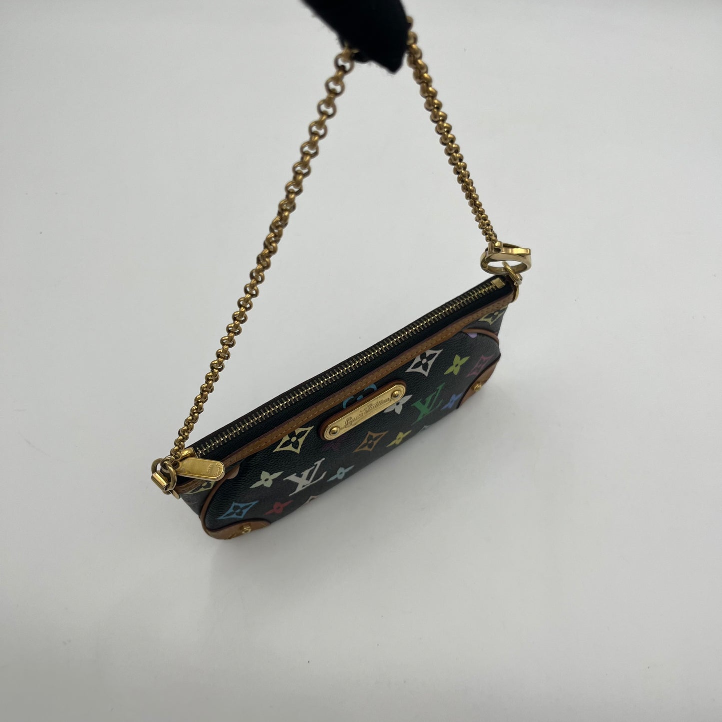 LV Takashi Murakami Black Multicolor Milla Pochette