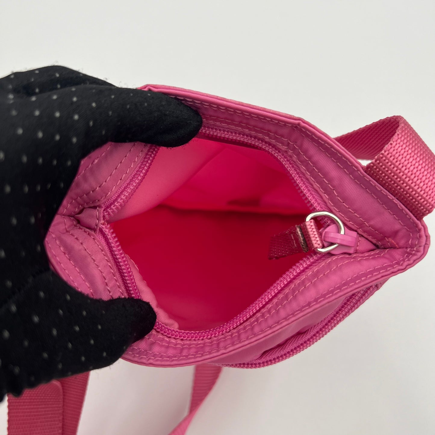 Prada Pink Nylon Mini Crossbody