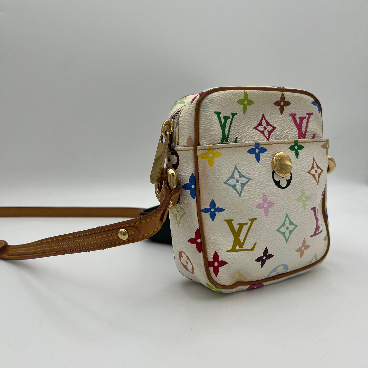 LV White Multicolor Rift Crossbody