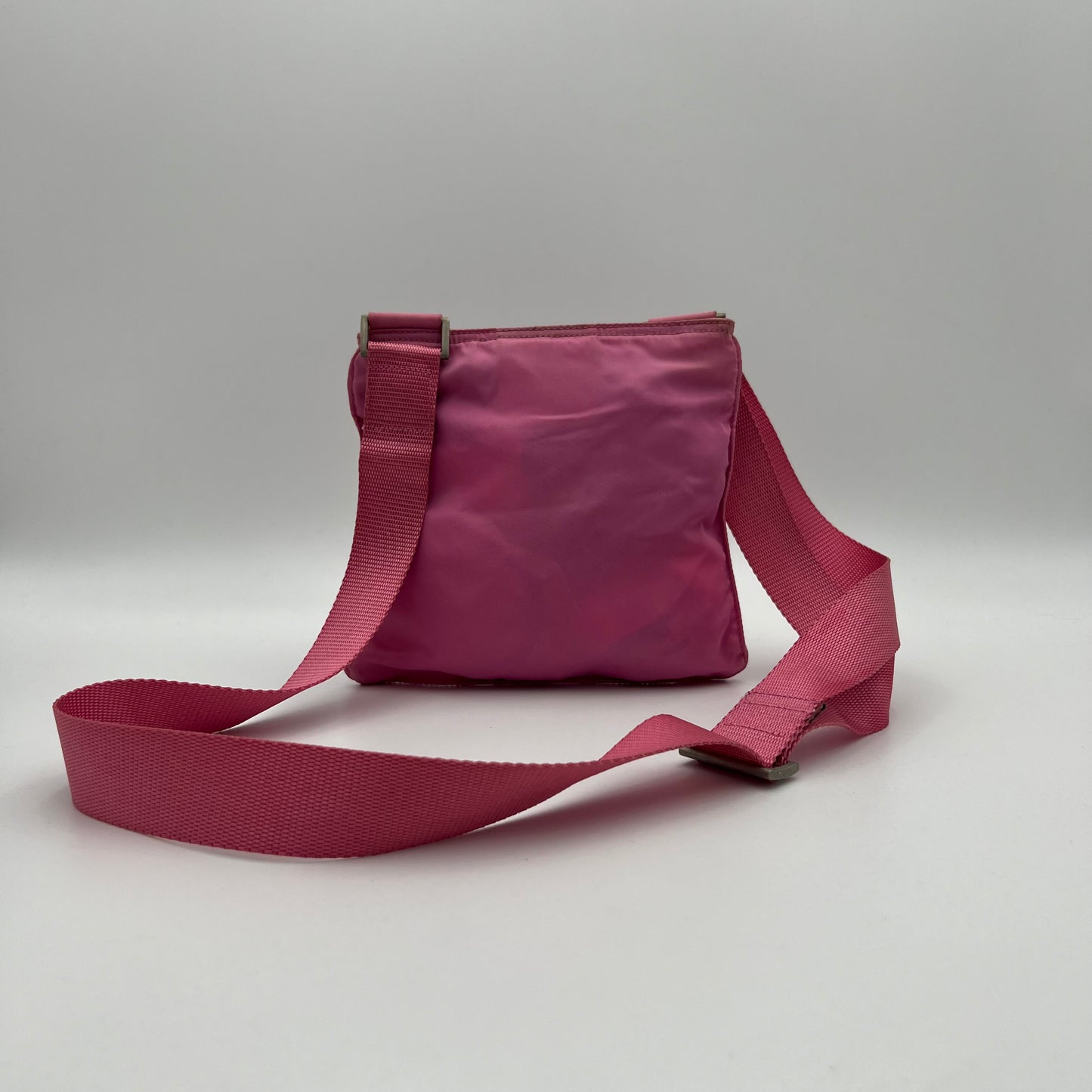 Prada Pink Nylon Small Messenger Crossbody