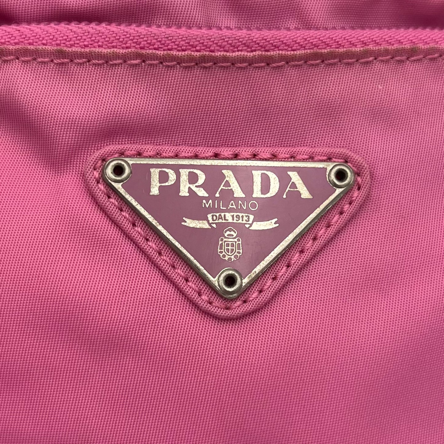 Prada Pink Nylon Small Messenger Crossbody