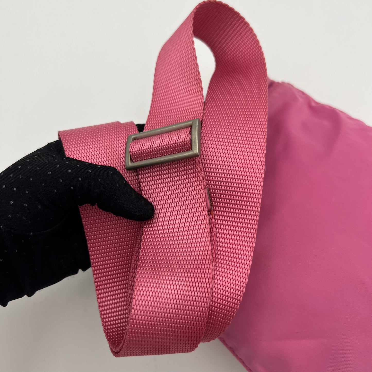 Prada Pink Nylon Small Messenger Crossbody