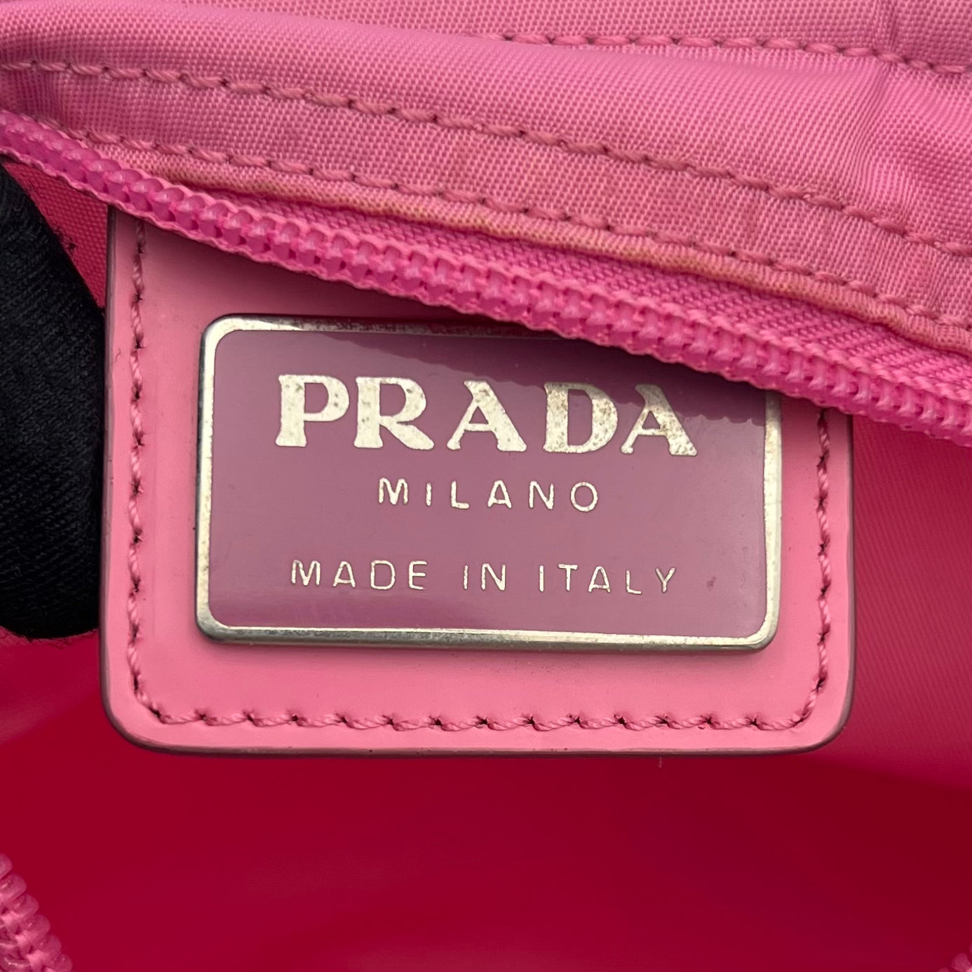 Prada Pink Nylon Small Messenger Crossbody