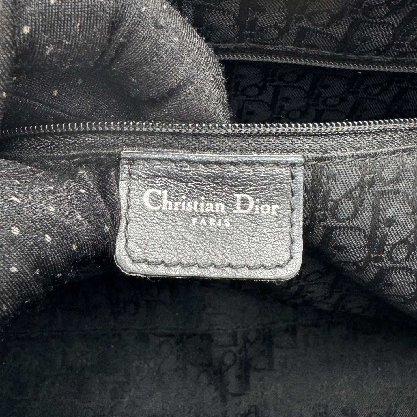 Christian Dior White Leather Spellout D Charm Boston Shoulder Bag