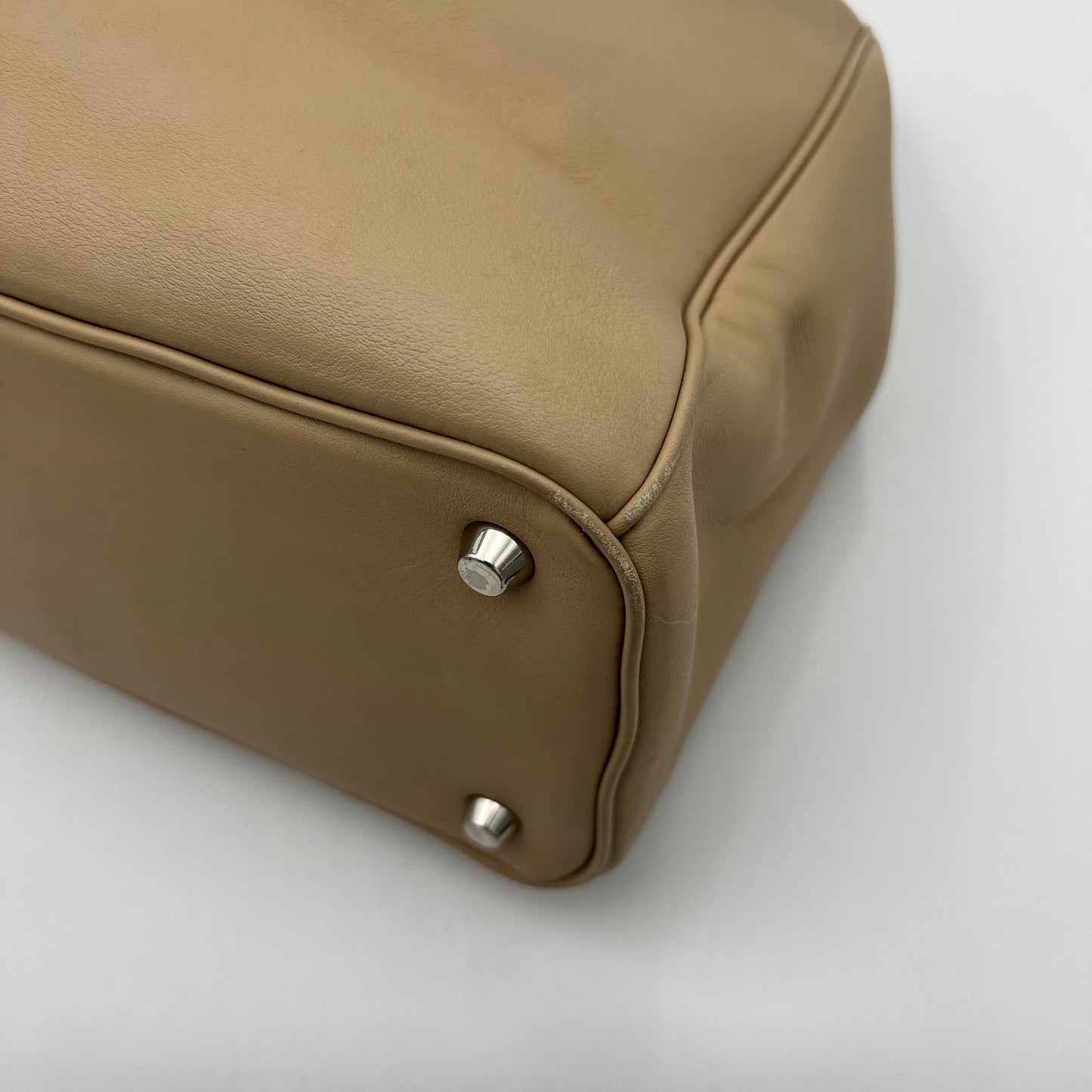 Christian Dior Beige Leather Diorissimo Tote with Long Strap SHW