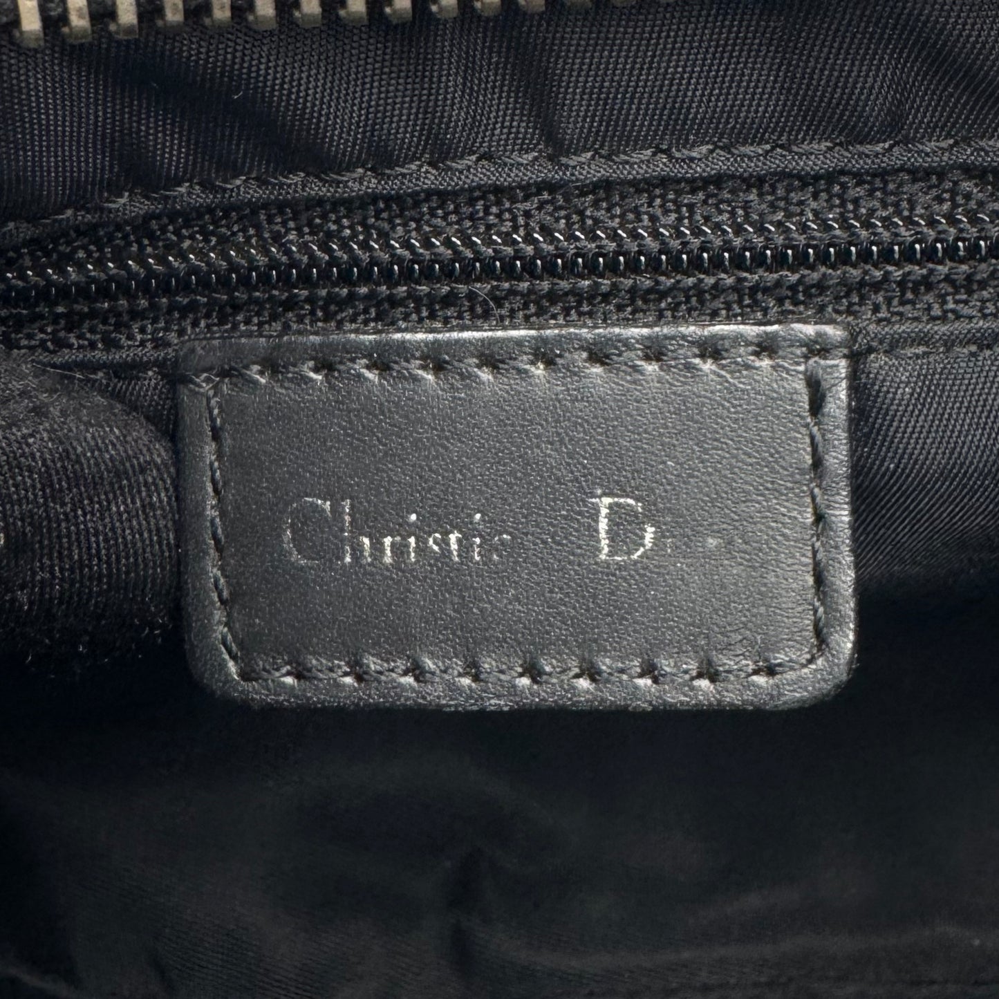 Christian Dior Black Trotter Canvas and Leather Street Chic Hobo Half Moon Shoulder Bag
