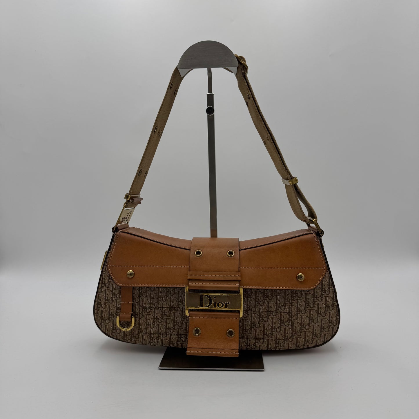 Christian Dior Brown Trotter Canvas and Leather Street Chic Columbus