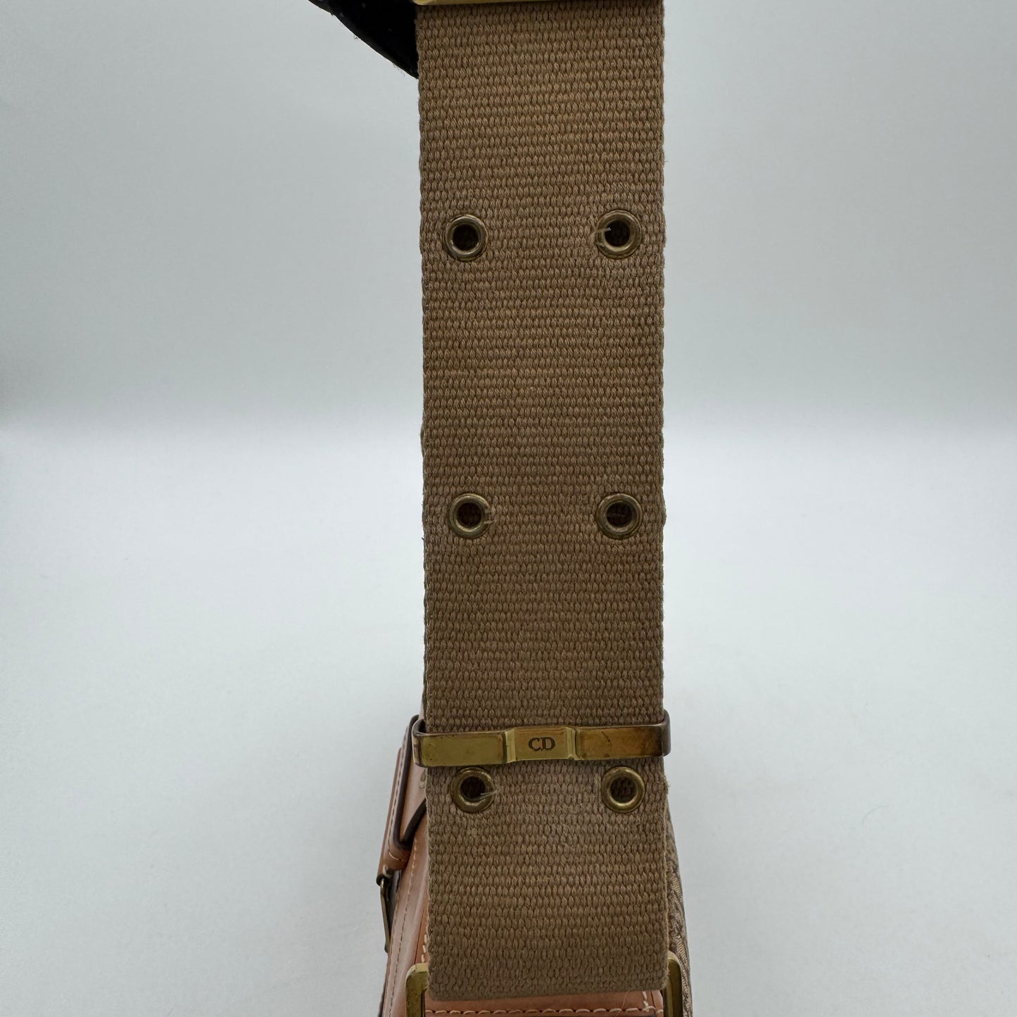 Christian Dior Brown Trotter Canvas and Leather Street Chic Columbus