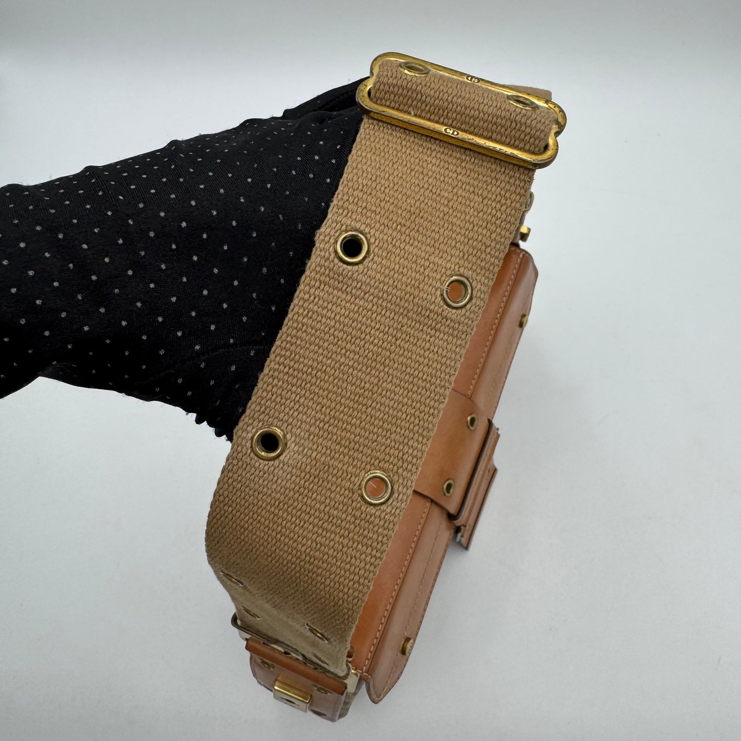 Christian Dior Brown Trotter Canvas and Leather Street Chic Columbus