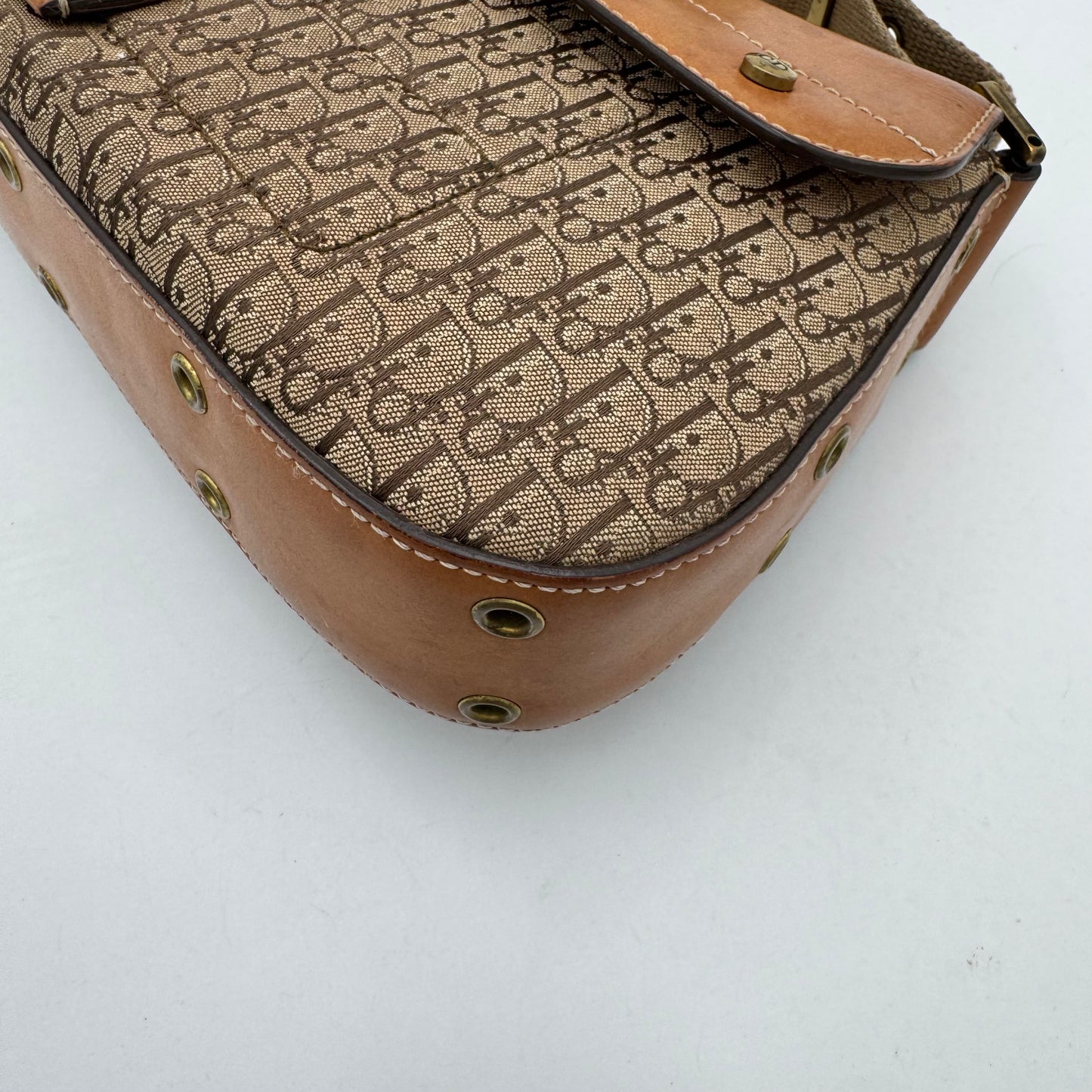 Christian Dior Brown Trotter Canvas and Leather Street Chic Columbus