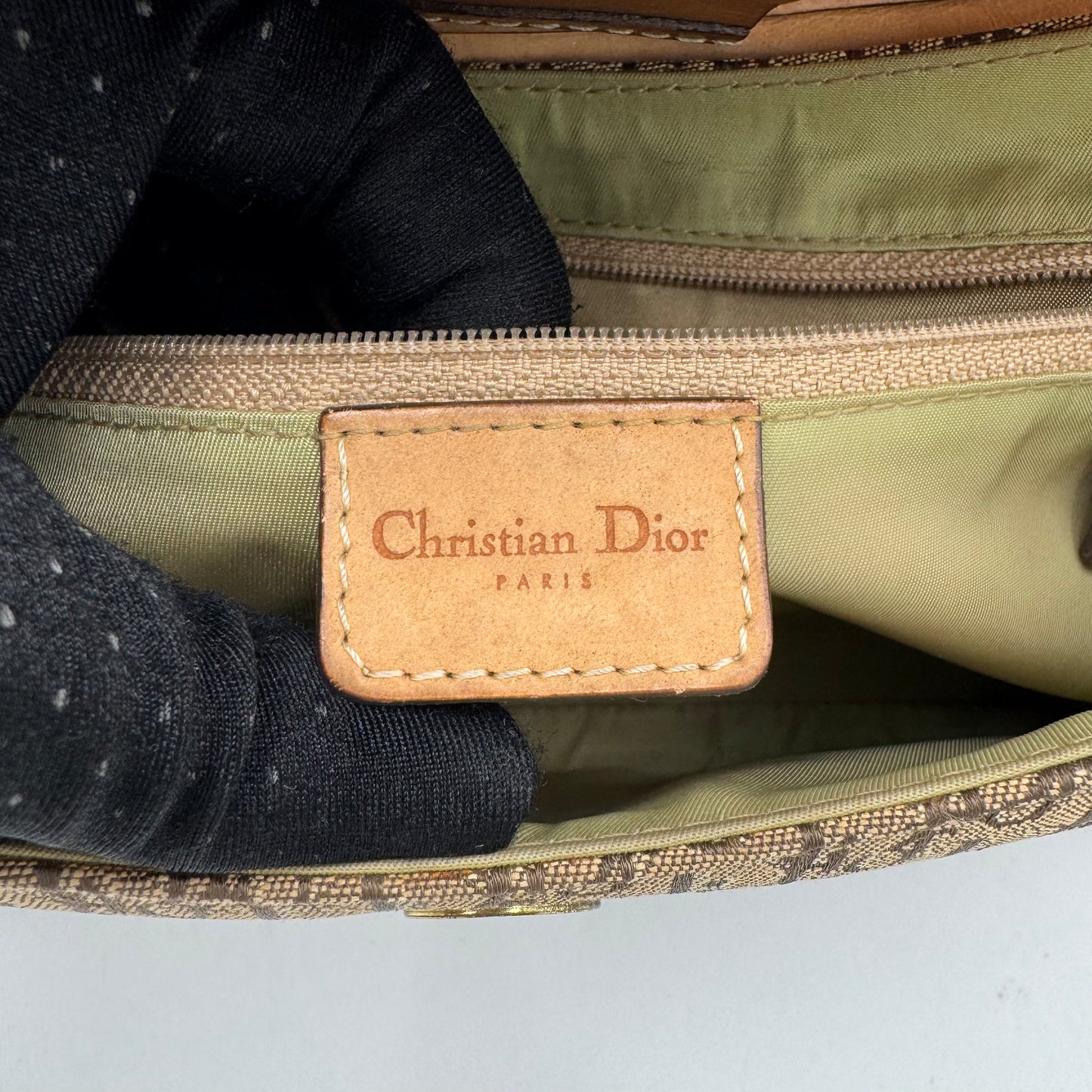 Christian Dior Brown Trotter Canvas and Leather Street Chic Columbus