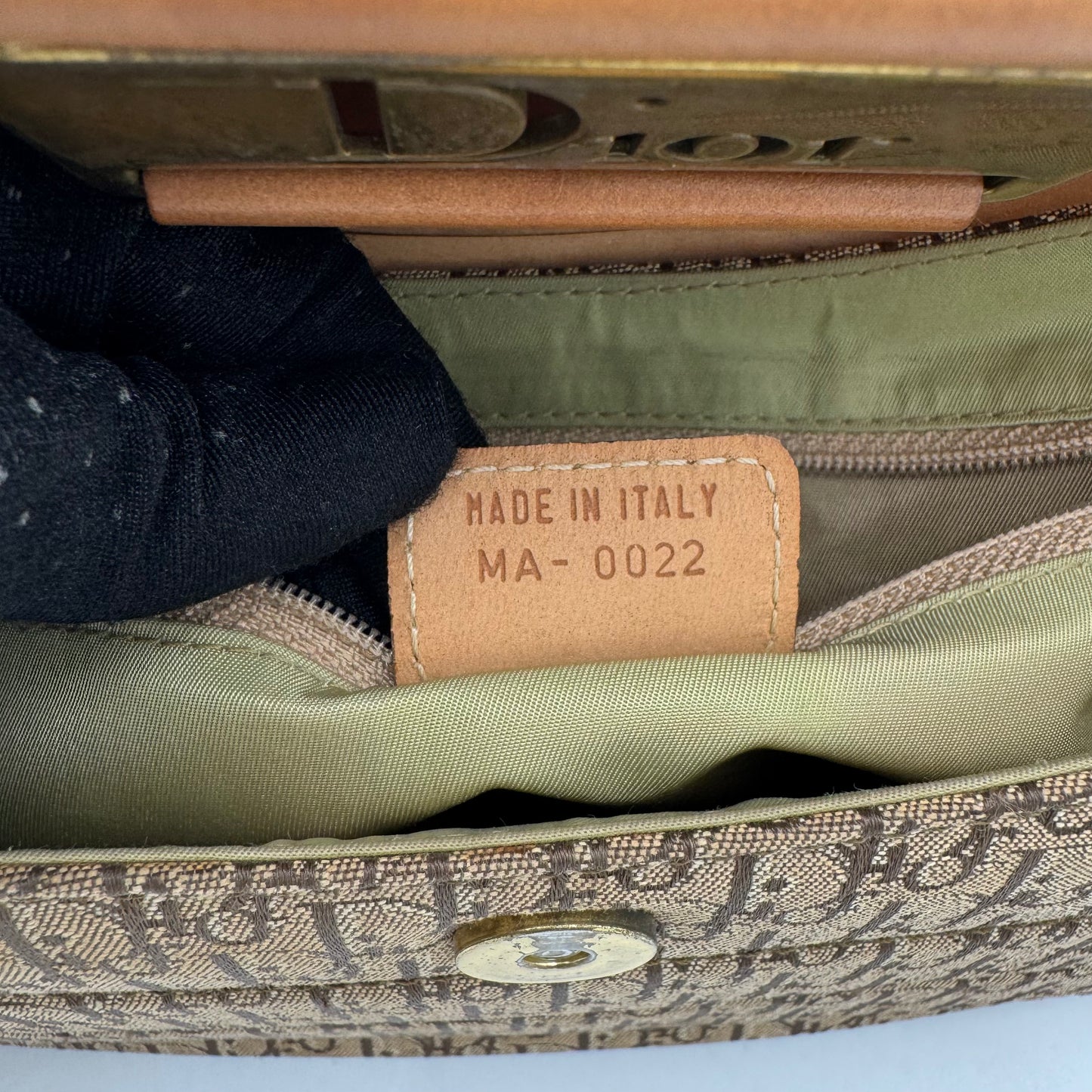Christian Dior Brown Trotter Canvas and Leather Street Chic Columbus
