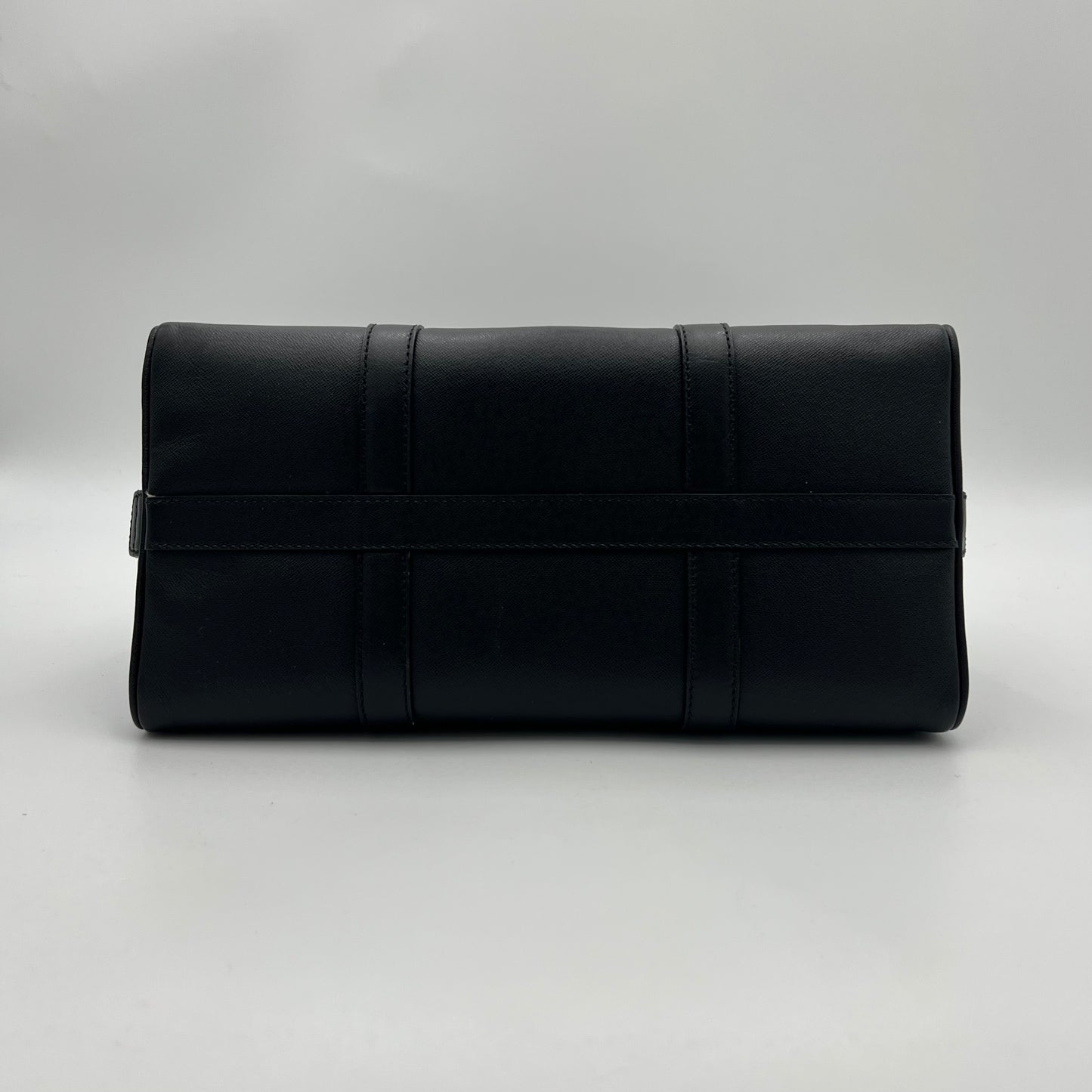 Christian Dior Black Leather Boston Bag GHW