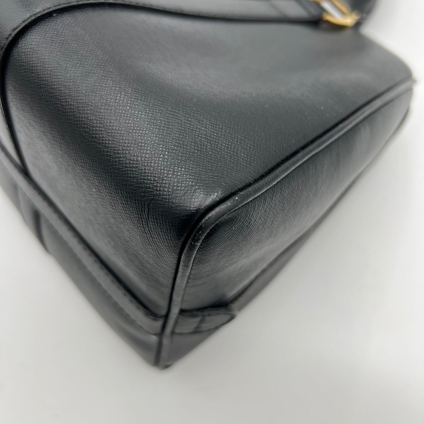 Christian Dior Black Leather Boston Bag GHW