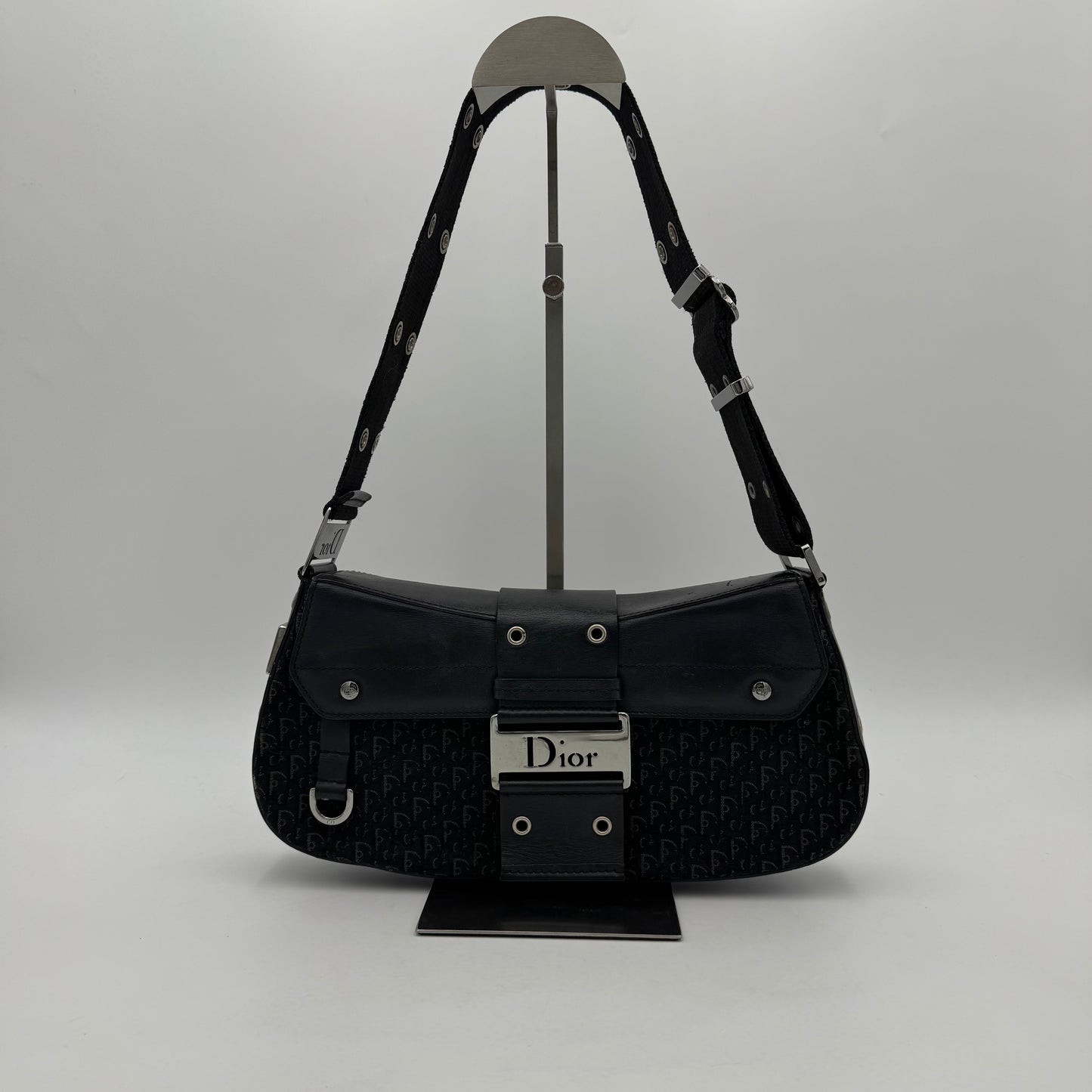 Christian Dior Black Trotter Canvas and Leather Street Chic Columbus