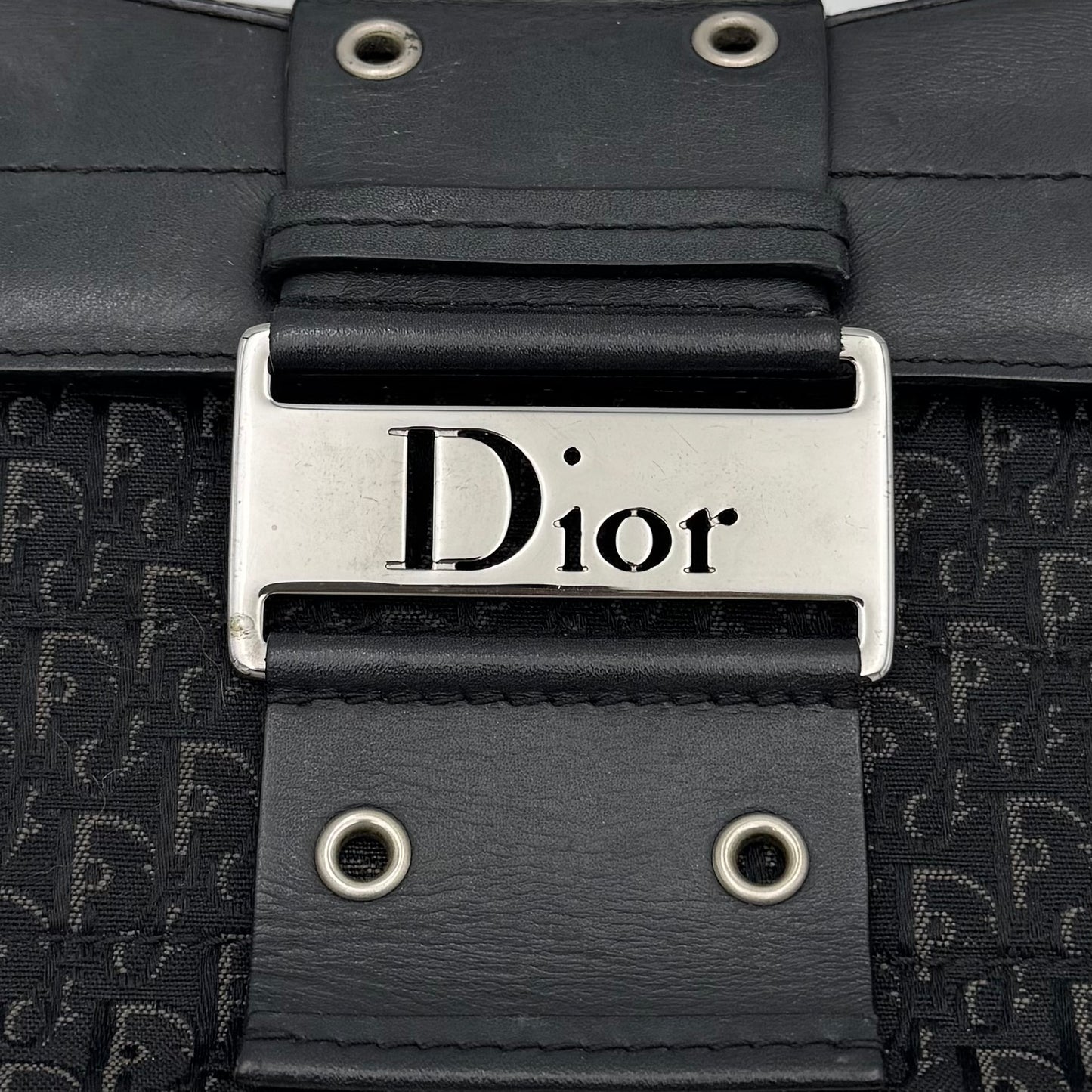 Christian Dior Black Trotter Canvas and Leather Street Chic Columbus