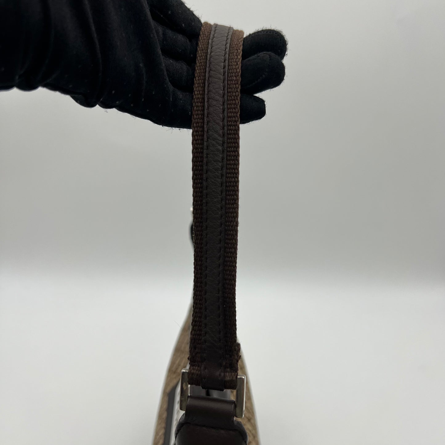 Christian Dior Brown Trotter Canvas and Leather Street Chic Hobo Shoulder Bag