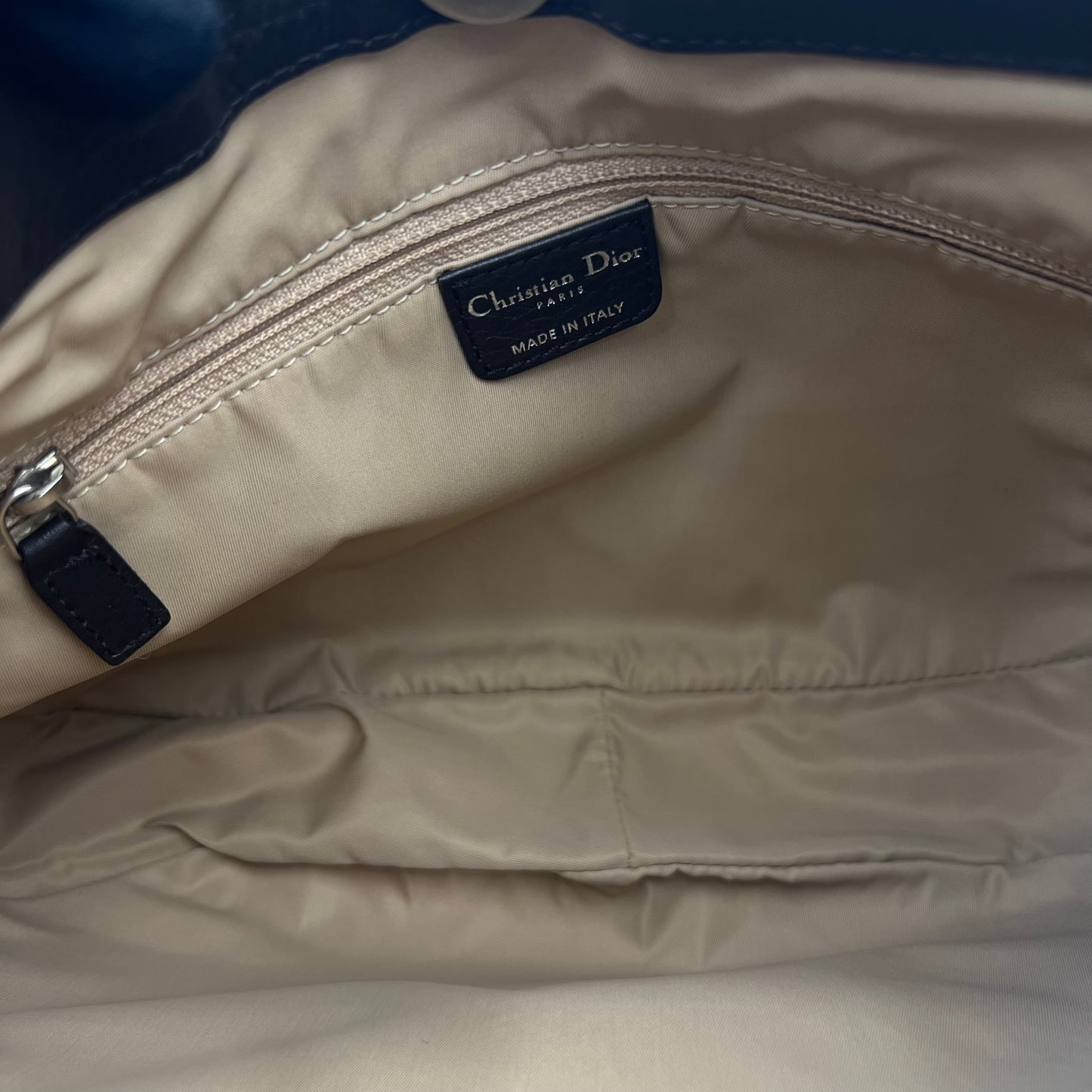 Christian Dior Brown Trotter Canvas and Leather Street Chic Hobo Shoulder Bag
