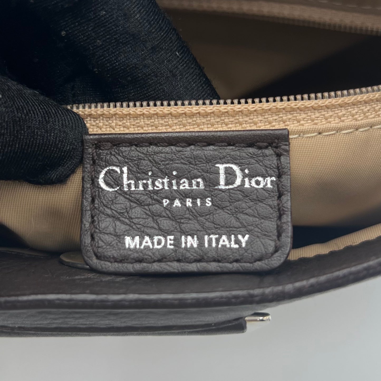 Christian Dior Brown Trotter Canvas and Leather Street Chic Hobo Shoulder Bag