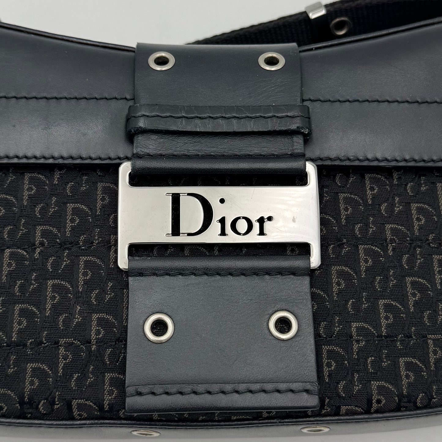 Christian Dior Black Trotter Canvas and Leather Street Chic Columbus
