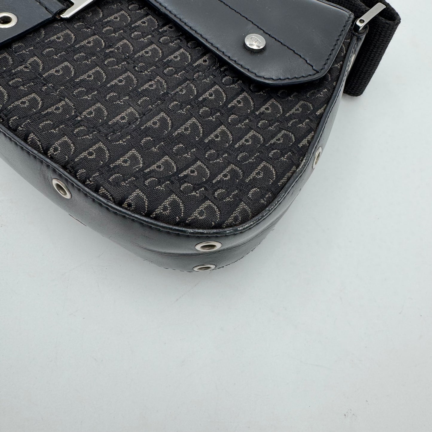 Christian Dior Black Trotter Canvas and Leather Street Chic Columbus