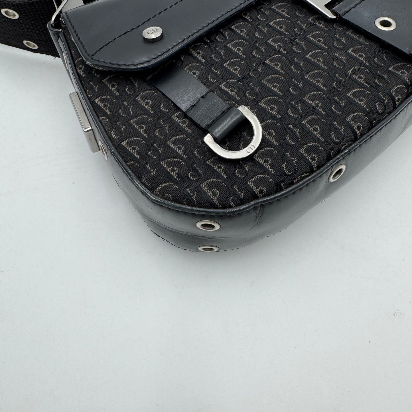 Christian Dior Black Trotter Canvas and Leather Street Chic Columbus