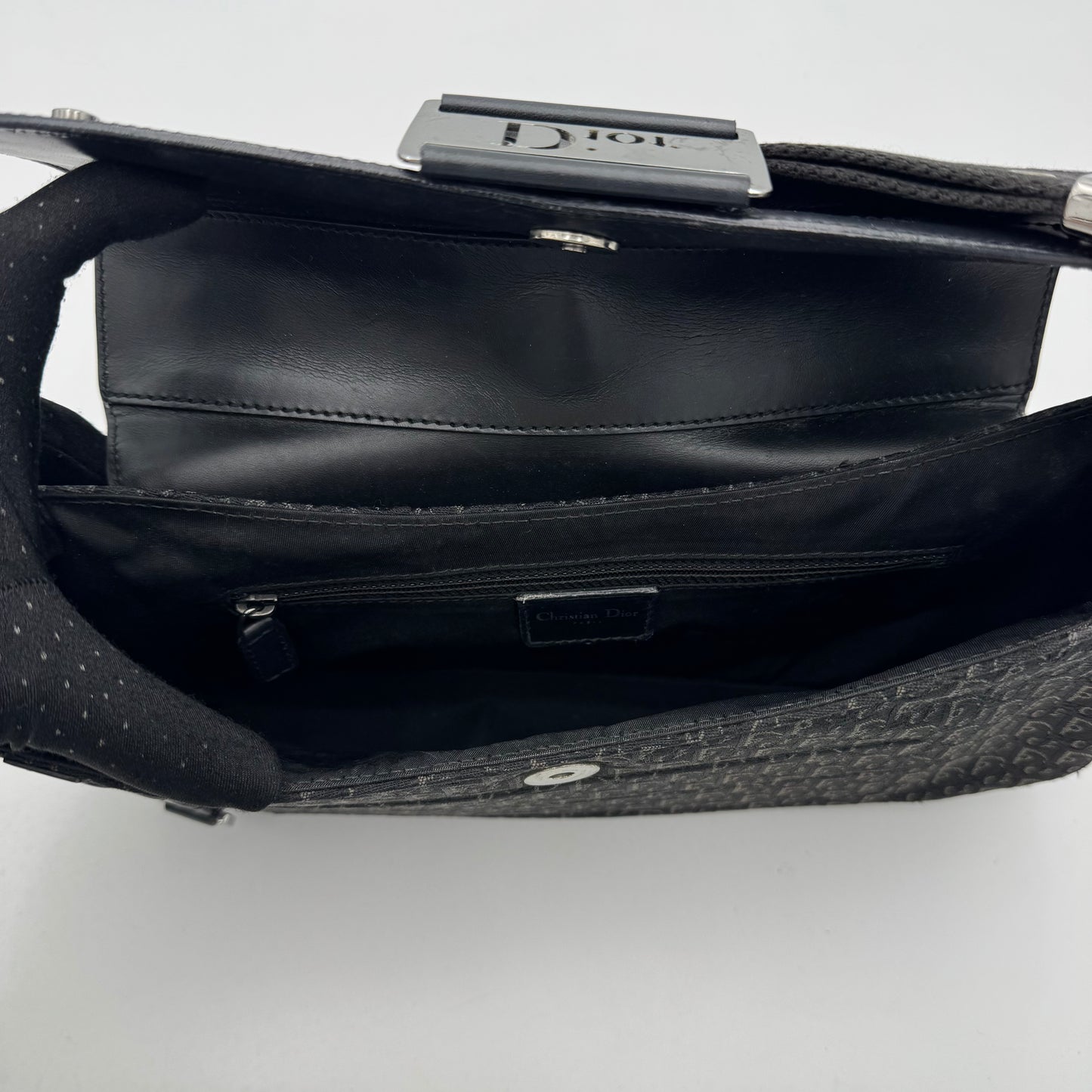 Christian Dior Black Trotter Canvas and Leather Street Chic Columbus