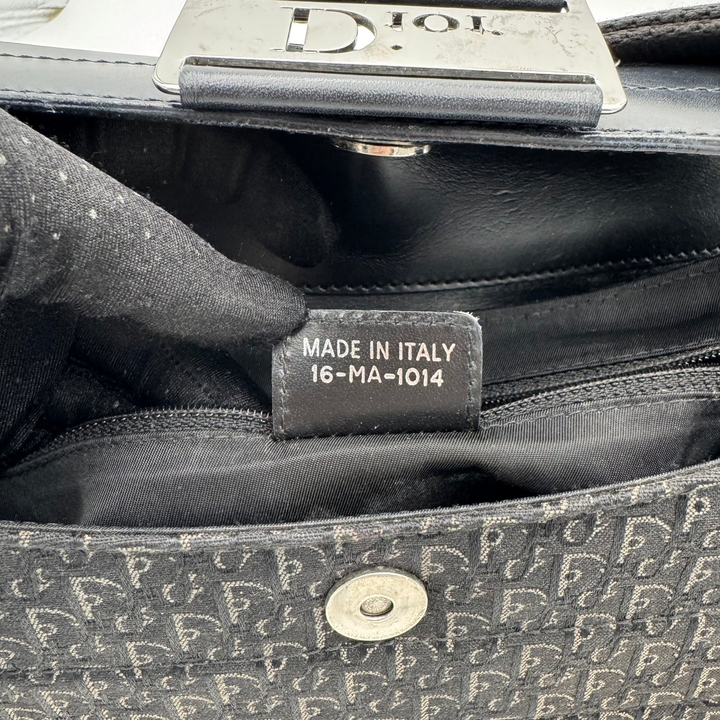Christian Dior Black Trotter Canvas and Leather Street Chic Columbus