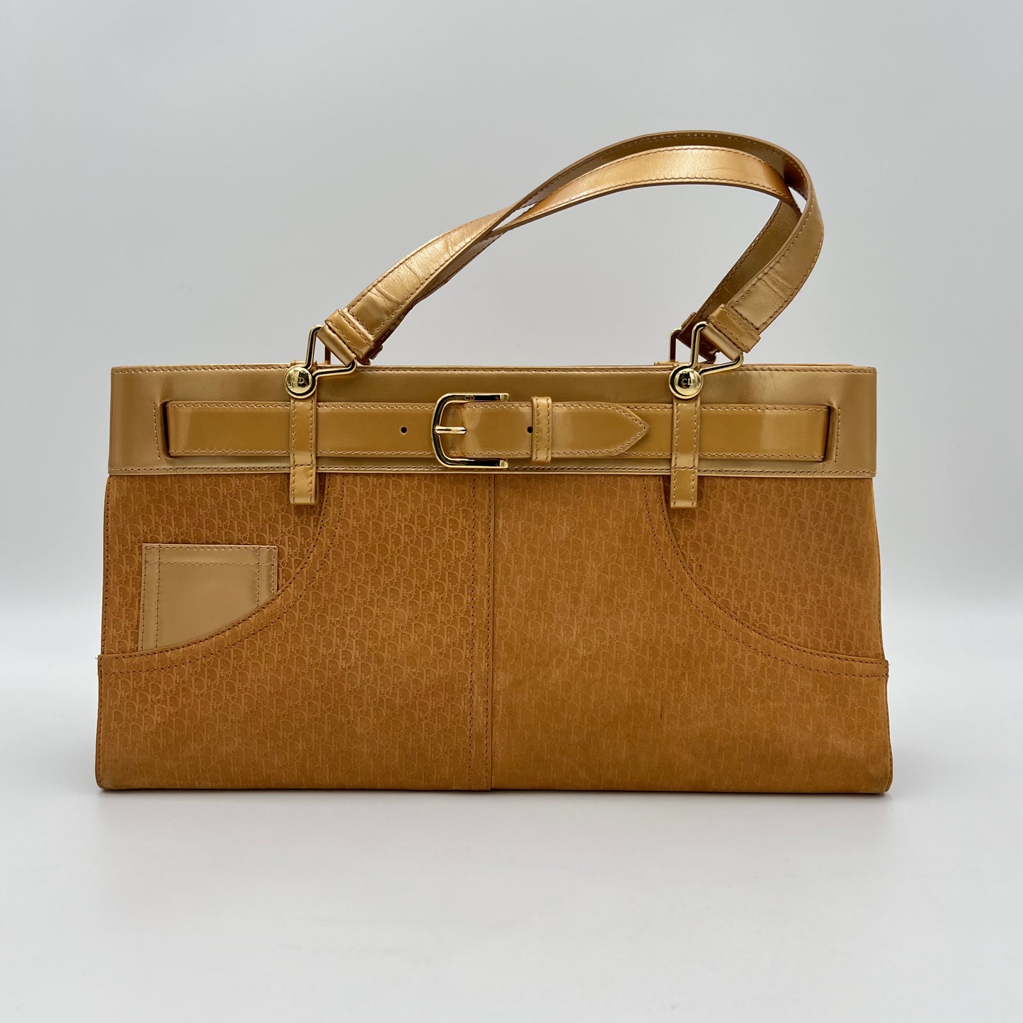 Christian Dior John Galliano Yellow Trotter Pocket Handbag